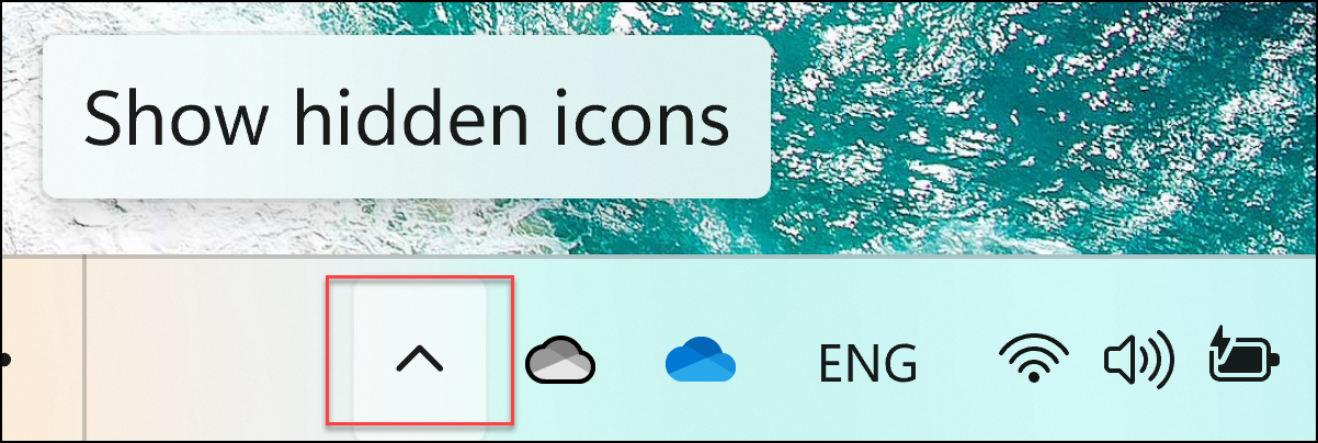 Verborgen pictogrammen weergeven in Windows