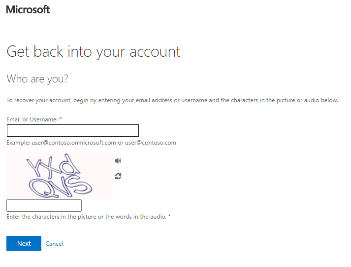 Microsoft wachtwoord opnieuw instellen